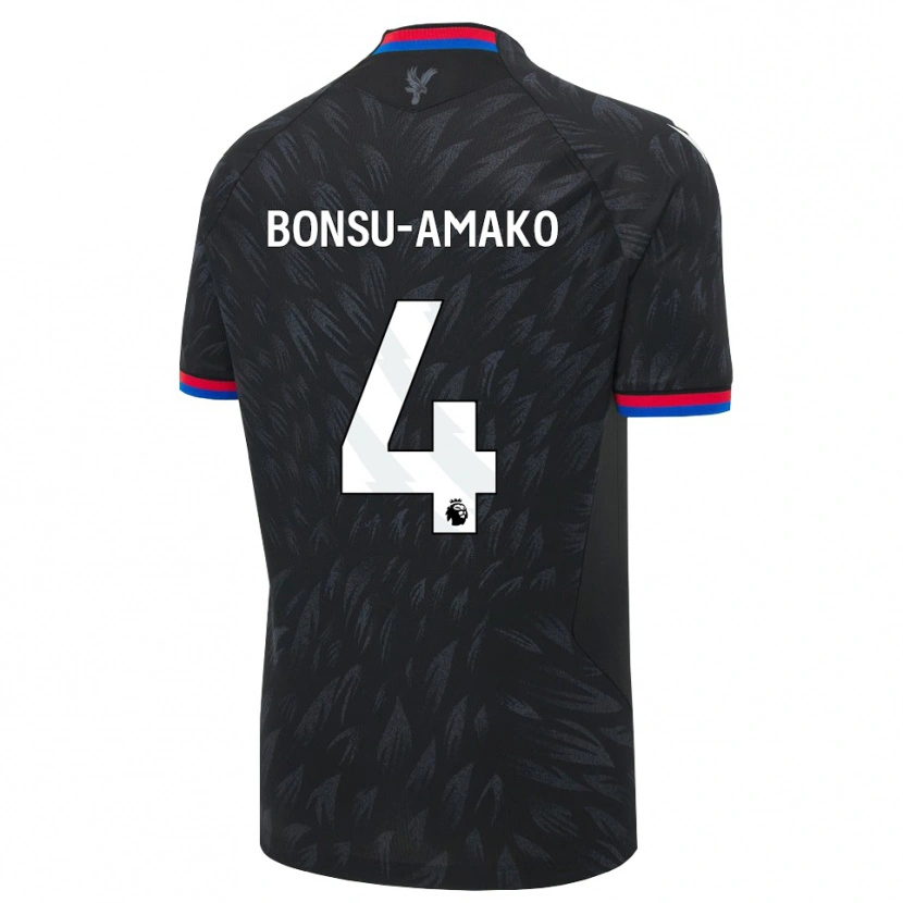 Danxen Criança Camisola Sebastian Bonsu-Amako #4 Preto Azul Vermelho Alternativa 2026/27 Camisa