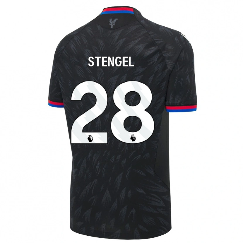 Danxen Criança Camisola Katie Stengel #28 Preto Azul Vermelho Alternativa 2026/27 Camisa
