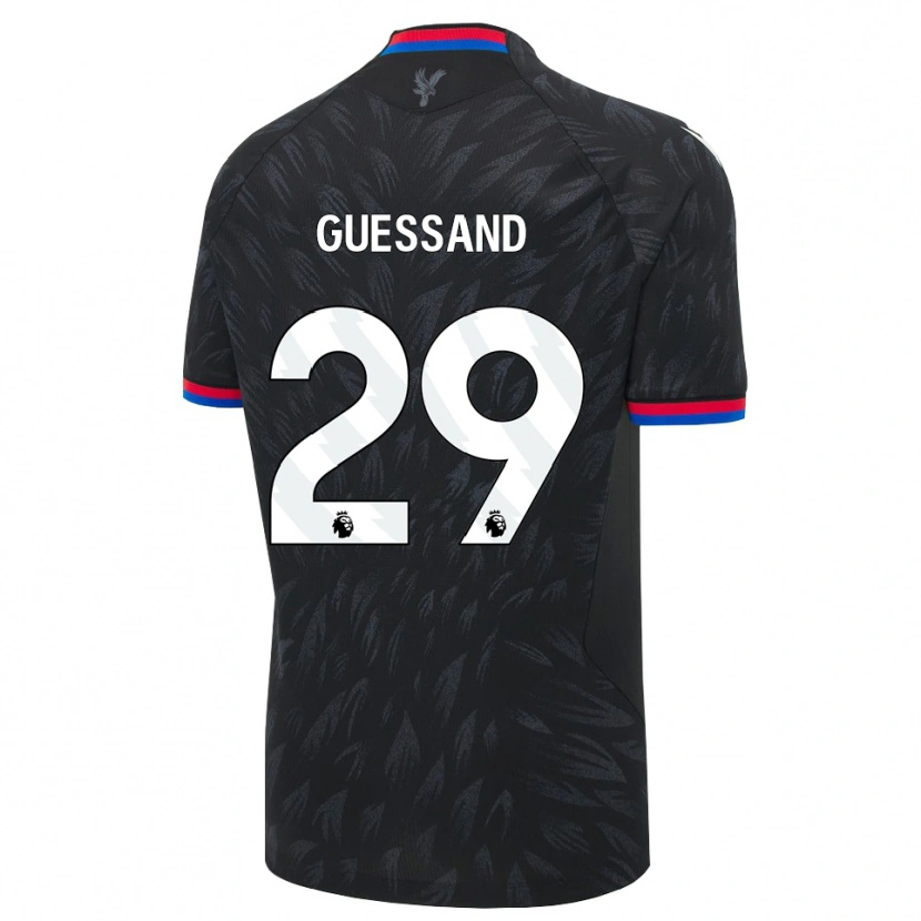 Danxen Criança Camisola Evann Guessand #29 Preto Azul Vermelho Alternativa 2026/27 Camisa