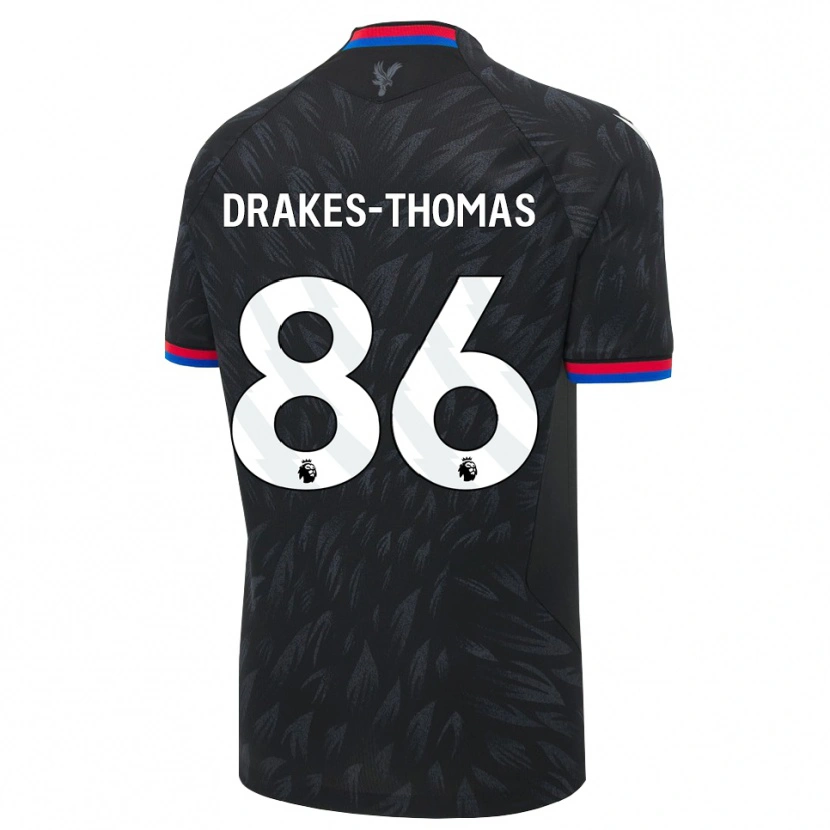 Danxen Criança Camisola Joél Drakes-Thomas #86 Preto Azul Vermelho Alternativa 2026/27 Camisa