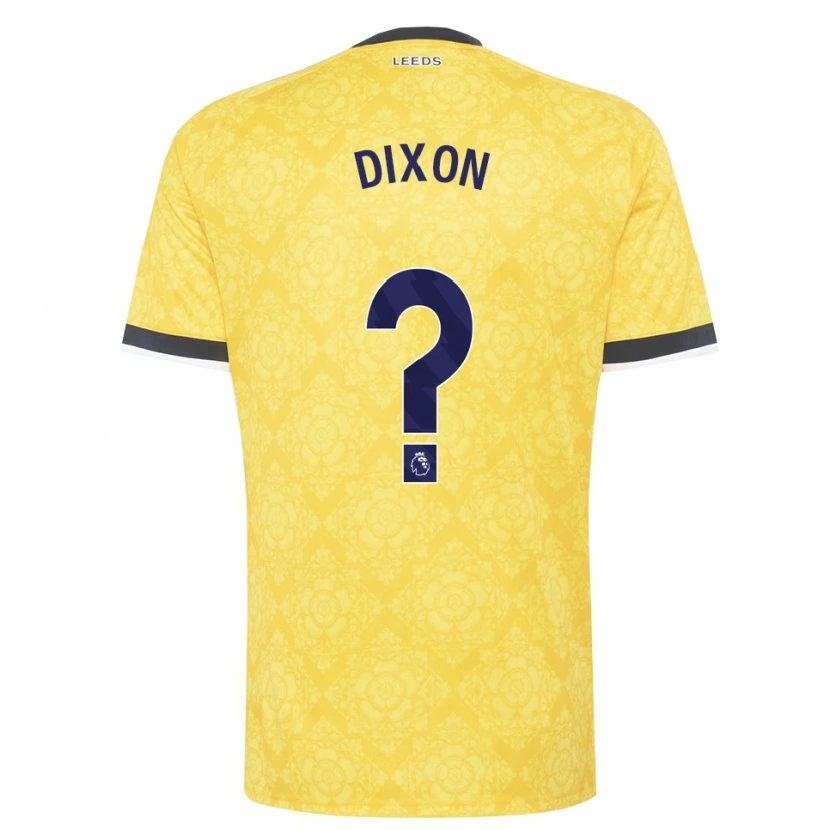Danxen Criança Camisola Chloe Dixon #0 Amarelo Branco Preto Alternativa 2026/27 Camisa