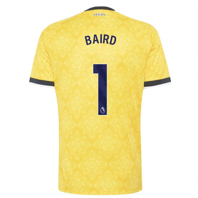 Danxen Criança Camisola Alex Baird #1 Amarelo Branco Preto Alternativa 2026/27 Camisa