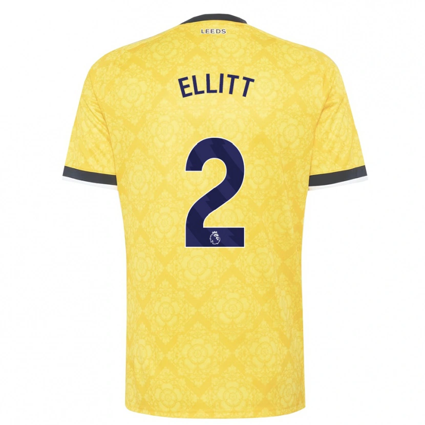 Danxen Criança Camisola Izzy Ellitt #2 Amarelo Branco Preto Alternativa 2026/27 Camisa