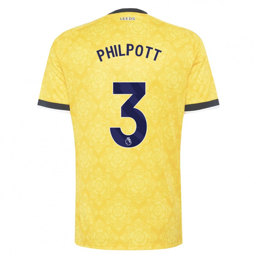 Danxen Criança Camisola Louie Philpott #3 Amarelo Branco Preto Alternativa 2026/27 Camisa