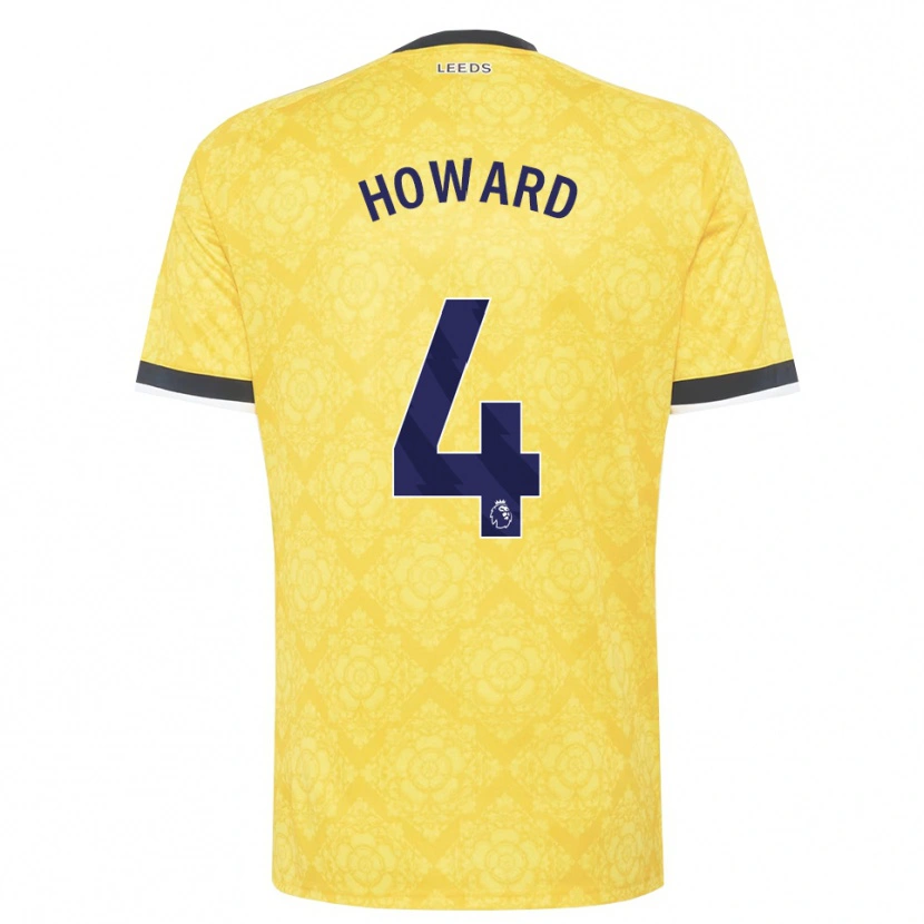 Danxen Criança Camisola Jacob Howard #4 Amarelo Branco Preto Alternativa 2026/27 Camisa