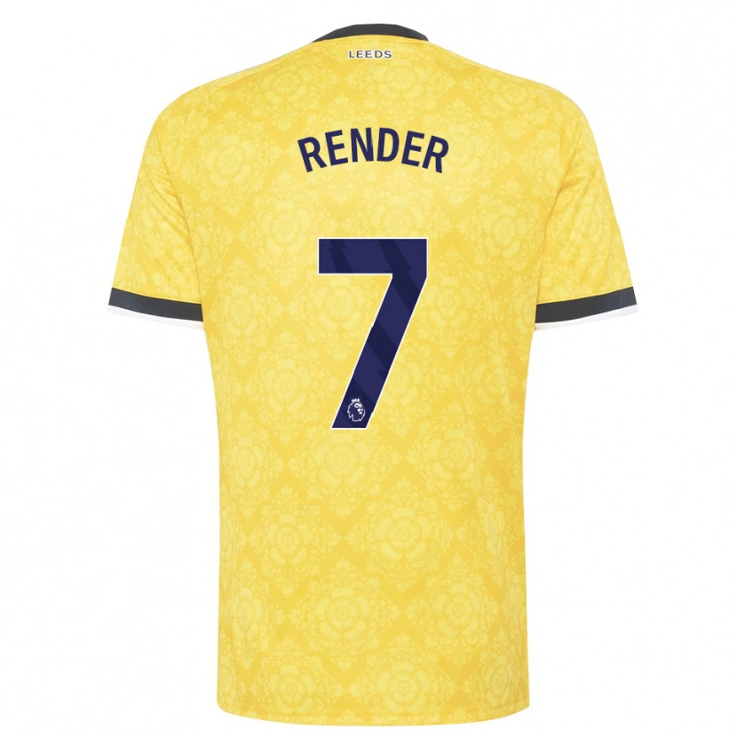 Danxen Criança Camisola Jacob Render #7 Amarelo Branco Preto Alternativa 2026/27 Camisa