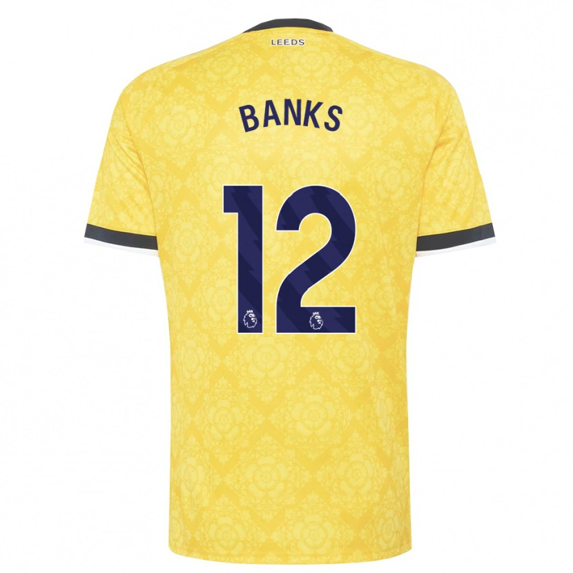 Danxen Criança Camisola George Banks #12 Amarelo Branco Preto Alternativa 2026/27 Camisa