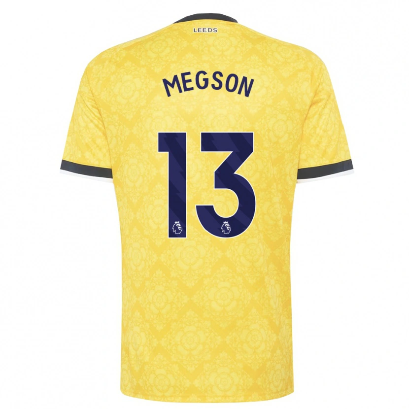 Danxen Criança Camisola Miller Megson #13 Amarelo Branco Preto Alternativa 2026/27 Camisa