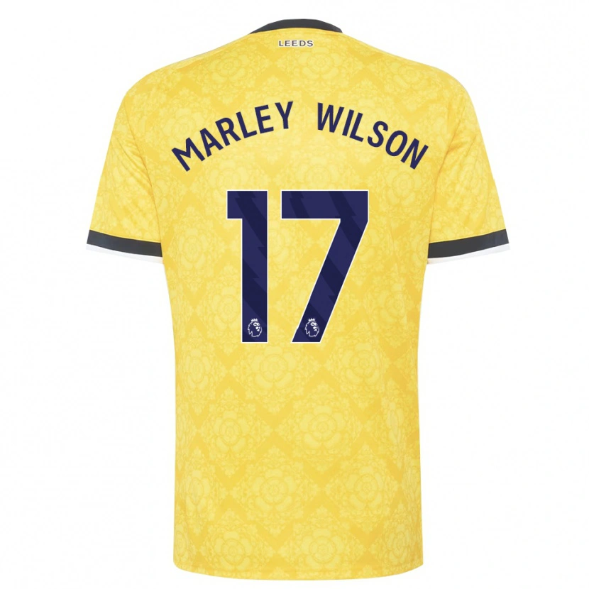 Danxen Criança Camisola Marley Wilson #17 Amarelo Branco Preto Alternativa 2026/27 Camisa
