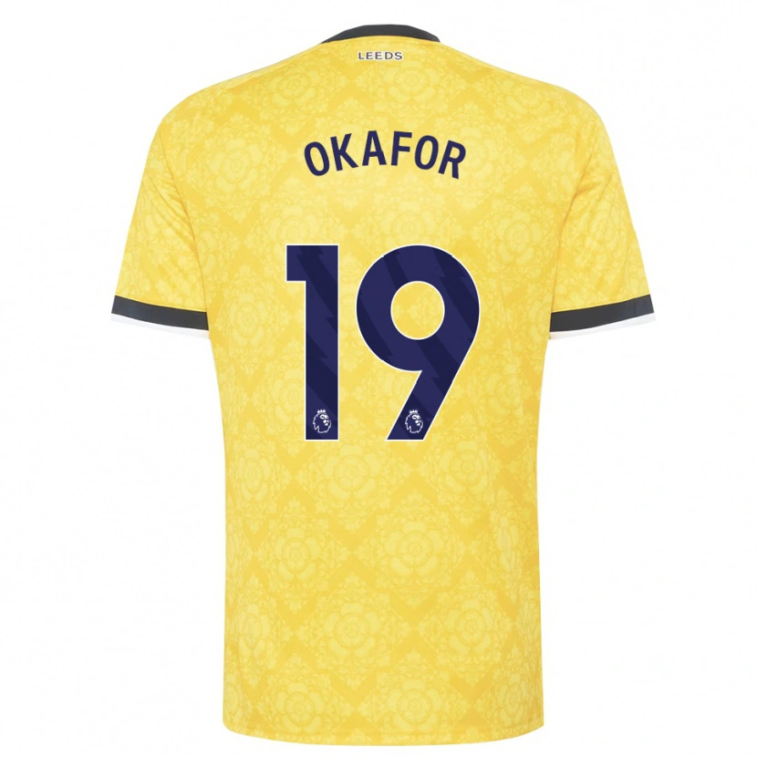 Danxen Criança Camisola Noah Okafor #19 Amarelo Branco Preto Alternativa 2026/27 Camisa