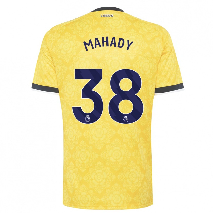 Danxen Criança Camisola Rory Mahady #38 Amarelo Branco Preto Alternativa 2026/27 Camisa