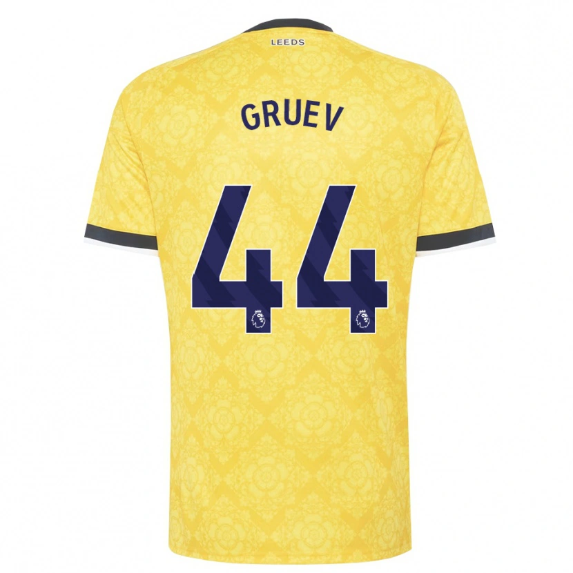 Danxen Criança Camisola Ilia Gruev #44 Amarelo Branco Preto Alternativa 2026/27 Camisa