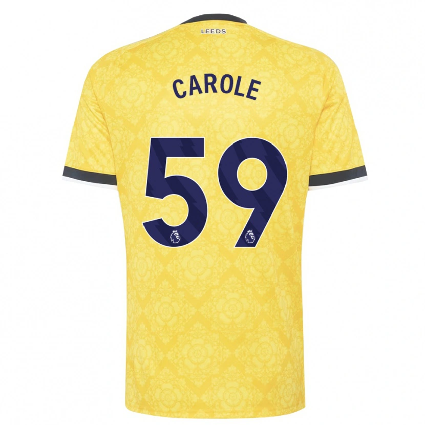Danxen Criança Camisola Keenan Carole #59 Amarelo Branco Preto Alternativa 2026/27 Camisa