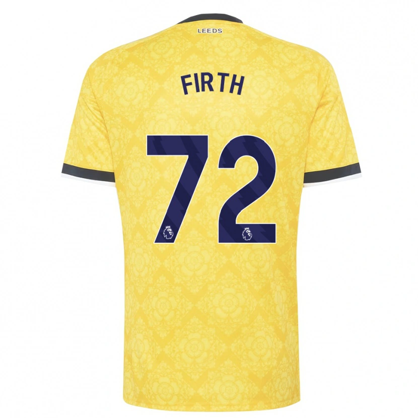 Danxen Criança Camisola Will Firth #72 Amarelo Branco Preto Alternativa 2026/27 Camisa