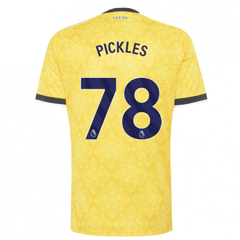 Danxen Criança Camisola Ollie Pickles #78 Amarelo Branco Preto Alternativa 2026/27 Camisa