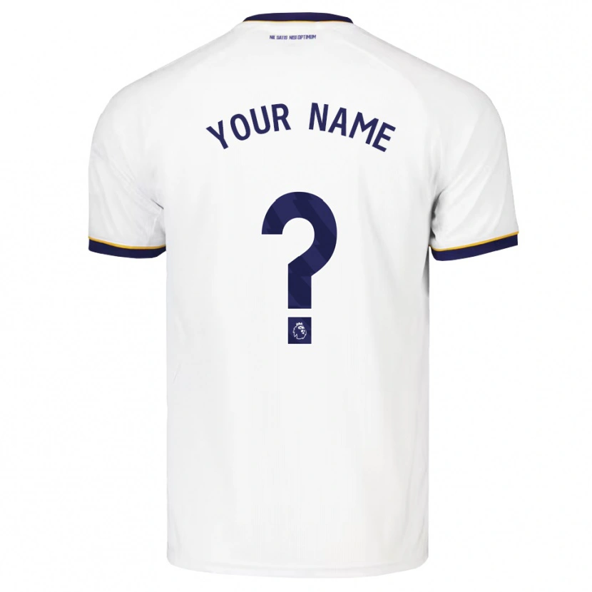 Danxen Criança Camisola Seu Nome #0 Midnightblue Branco Amarelo Alternativa 2026/27 Camisa
