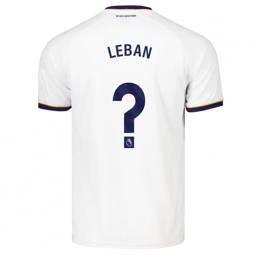 Danxen Criança Camisola Zan-Luk Leban #0 Midnightblue Branco Amarelo Alternativa 2026/27 Camisa