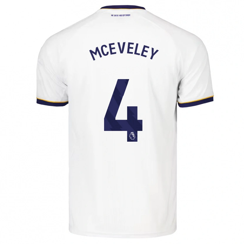 Danxen Criança Camisola Harlow Mceveley #4 Midnightblue Branco Amarelo Alternativa 2026/27 Camisa