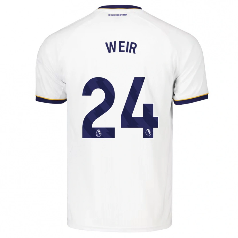 Danxen Criança Camisola Kenzie Weir #24 Midnightblue Branco Amarelo Alternativa 2026/27 Camisa