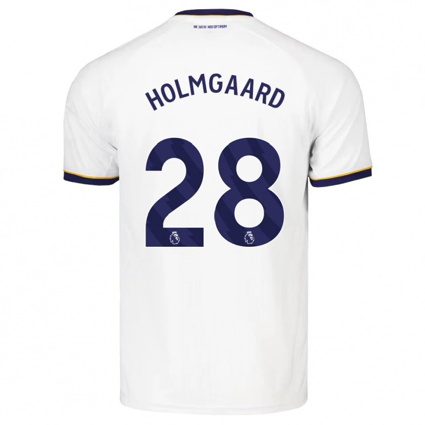 Danxen Criança Camisola Karen Holmgaard #28 Midnightblue Branco Amarelo Alternativa 2026/27 Camisa
