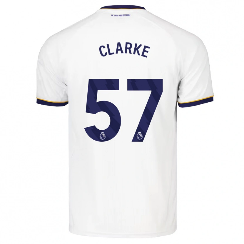 Danxen Criança Camisola Justin Clarke #57 Midnightblue Branco Amarelo Alternativa 2026/27 Camisa