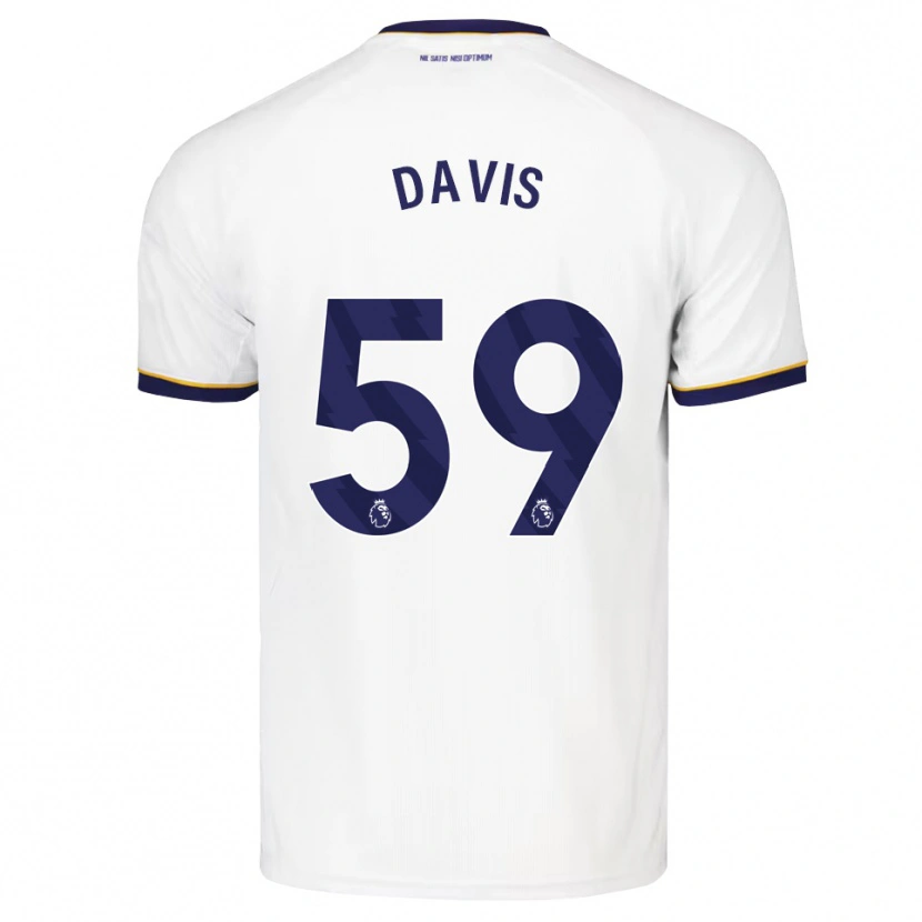 Danxen Criança Camisola Luca Davis #59 Midnightblue Branco Amarelo Alternativa 2026/27 Camisa