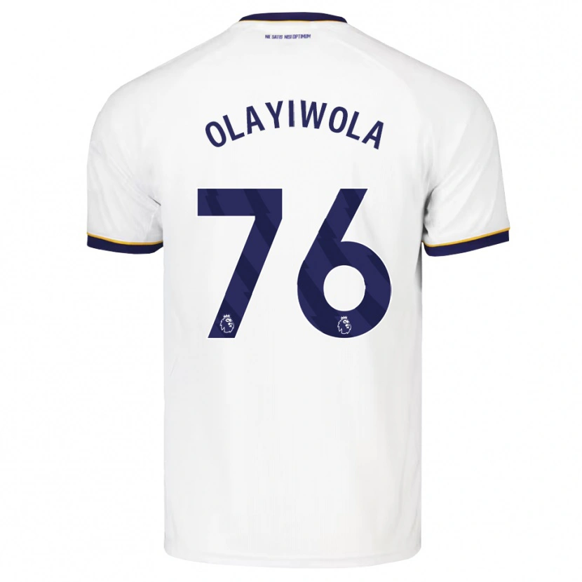 Danxen Criança Camisola Malik Olayiwola #76 Midnightblue Branco Amarelo Alternativa 2026/27 Camisa