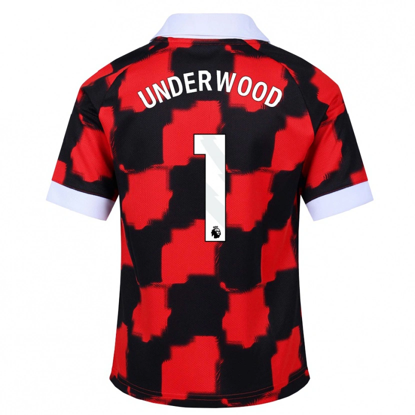 Danxen Criança Camisola Marco Underwood #1 Vermelho Branco Preto Alternativa 2026/27 Camisa