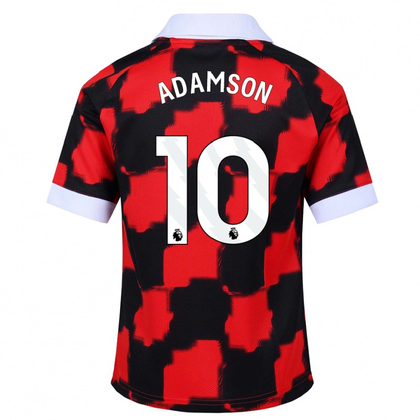 Danxen Criança Camisola Sasha Adamson #10 Vermelho Branco Preto Alternativa 2026/27 Camisa