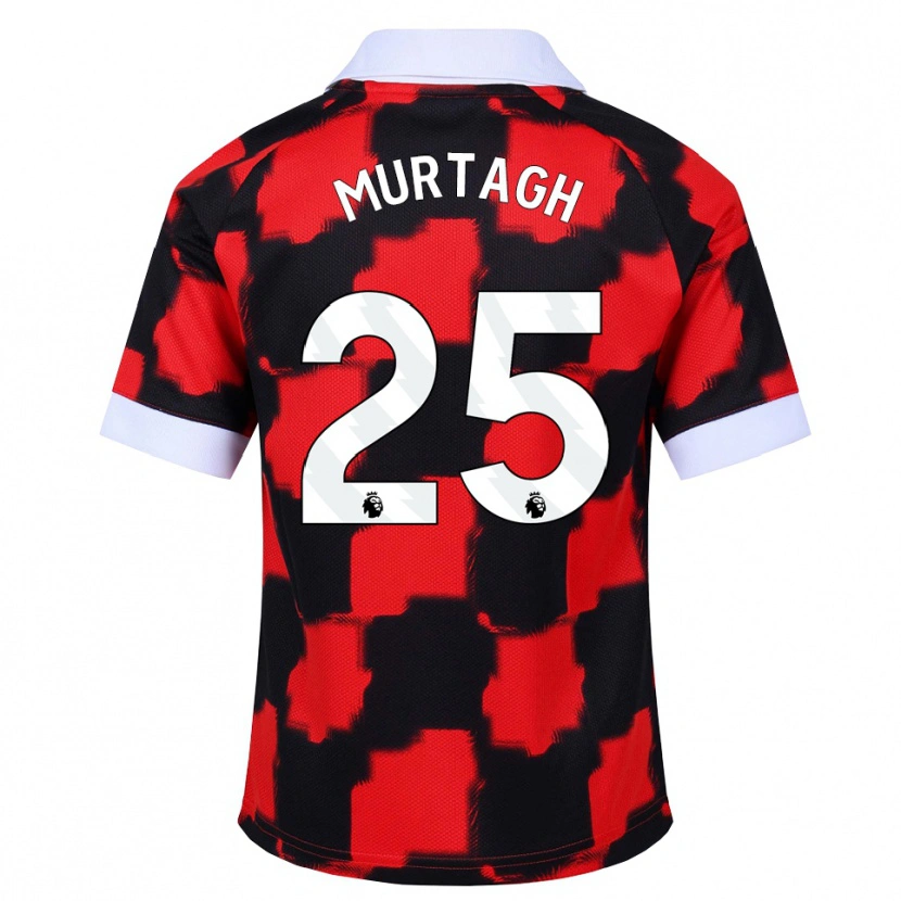 Danxen Criança Camisola Ruby Murtagh #25 Vermelho Branco Preto Alternativa 2026/27 Camisa