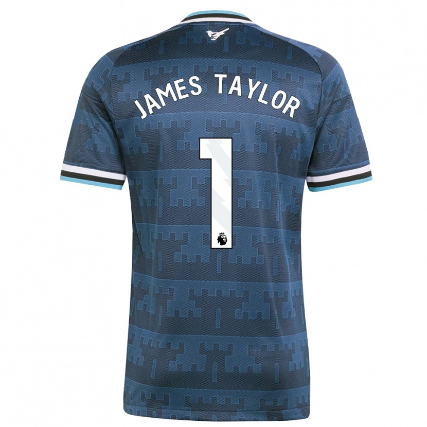 Danxen Criança Camisola James Taylor #1 Amarelo Preto Azul Alternativa 2026/27 Camisa