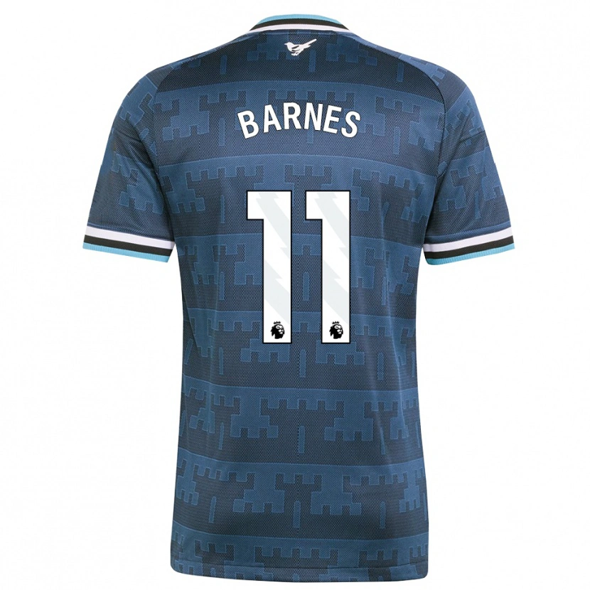 Danxen Criança Camisola Harvey Barnes #11 Amarelo Preto Azul Alternativa 2026/27 Camisa