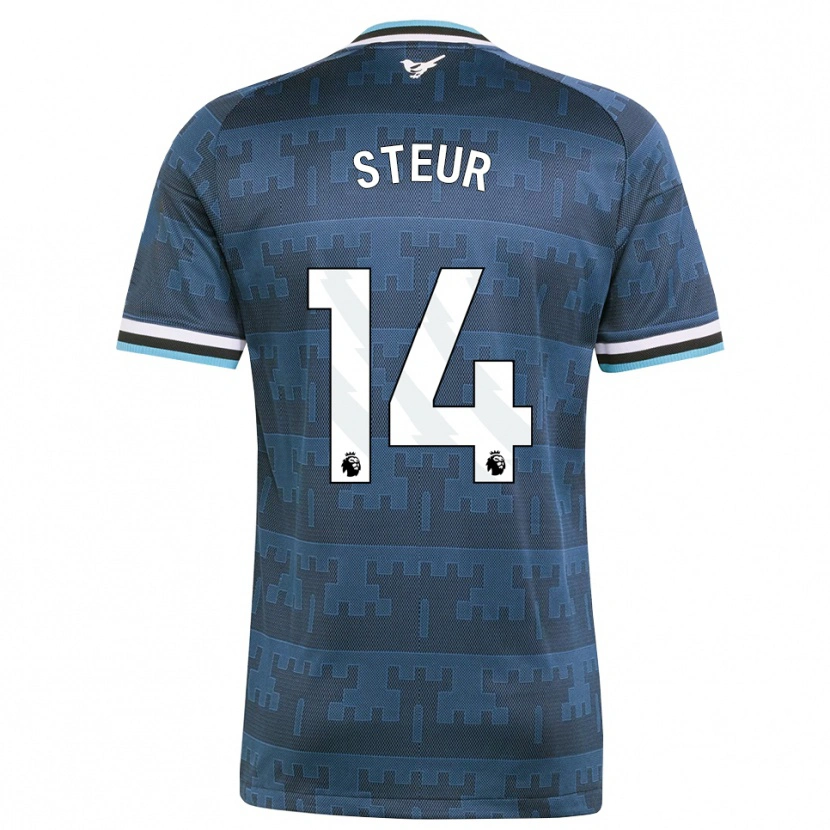 Danxen Criança Camisola Sean Steur #14 Amarelo Preto Azul Alternativa 2026/27 Camisa