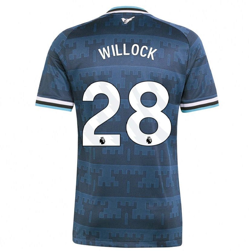 Danxen Criança Camisola Joe Willock #28 Amarelo Preto Azul Alternativa 2026/27 Camisa
