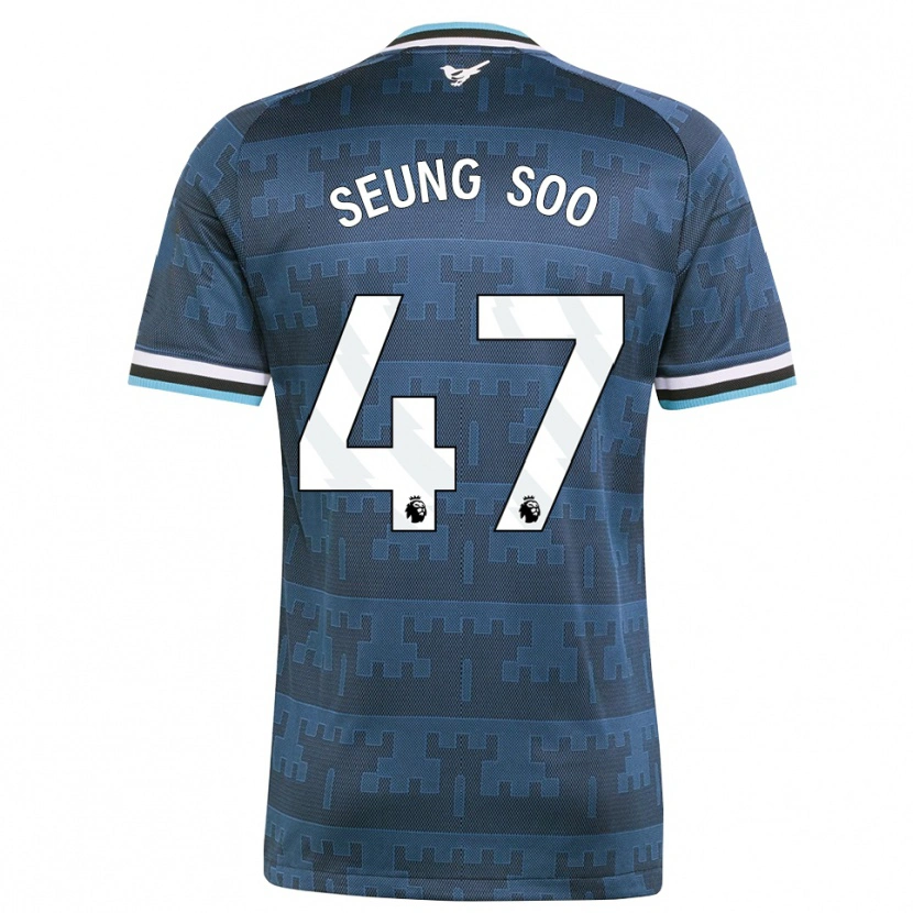 Danxen Criança Camisola Seung-Soo Park #47 Amarelo Preto Azul Alternativa 2026/27 Camisa