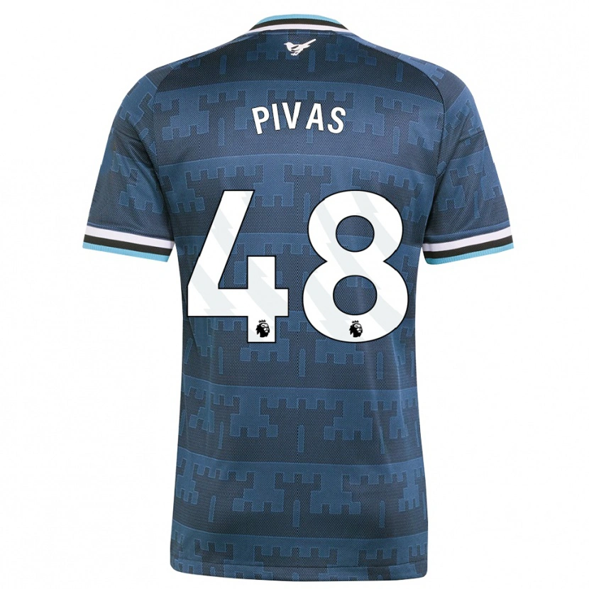 Danxen Criança Camisola Miodrag Pivaš #48 Amarelo Preto Azul Alternativa 2026/27 Camisa