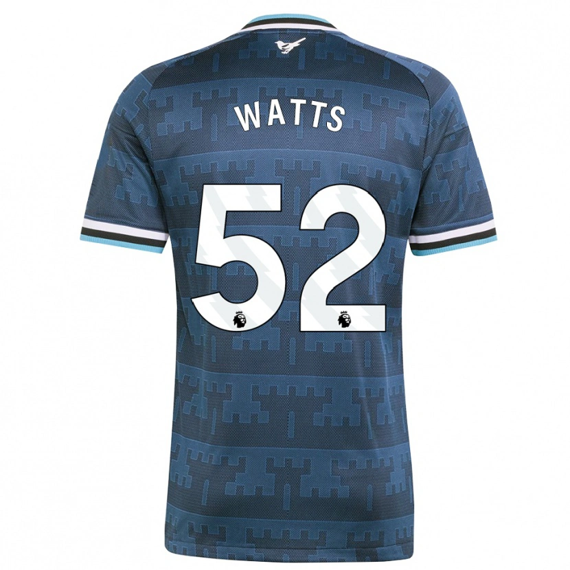 Danxen Criança Camisola Logan Watts #52 Amarelo Preto Azul Alternativa 2026/27 Camisa