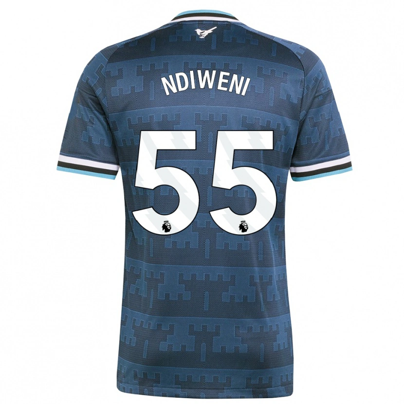 Danxen Criança Camisola Michael Ndiweni #55 Amarelo Preto Azul Alternativa 2026/27 Camisa
