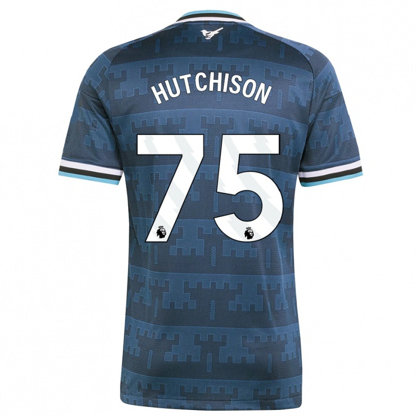 Danxen Criança Camisola Alfie Hutchison #75 Amarelo Preto Azul Alternativa 2026/27 Camisa