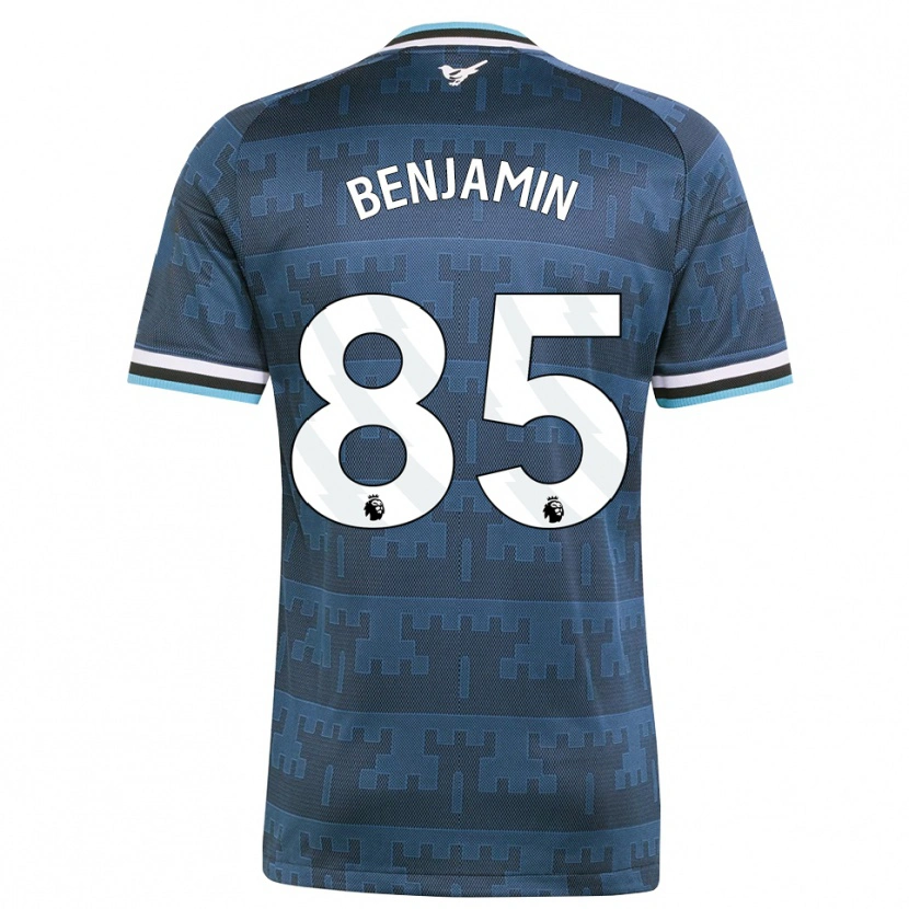 Danxen Criança Camisola Theo Benjamin #85 Amarelo Preto Azul Alternativa 2026/27 Camisa