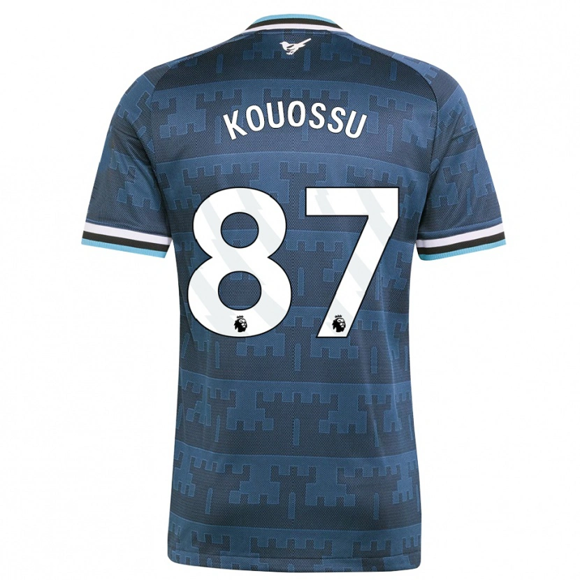 Danxen Criança Camisola Jayden Kouossu #87 Amarelo Preto Azul Alternativa 2026/27 Camisa