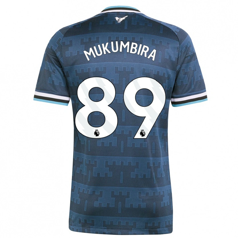 Danxen Criança Camisola Leon Mukumbira #89 Amarelo Preto Azul Alternativa 2026/27 Camisa