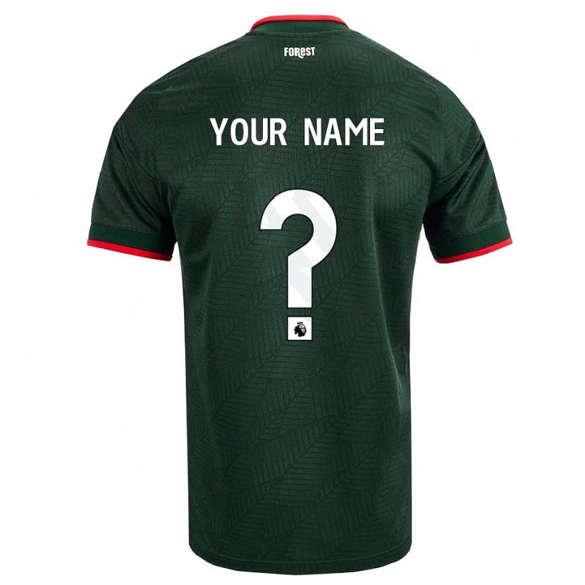 Danxen Criança Camisola Seu Nome #0 Verde Escuro Vermelho Alternativa 2026/27 Camisa