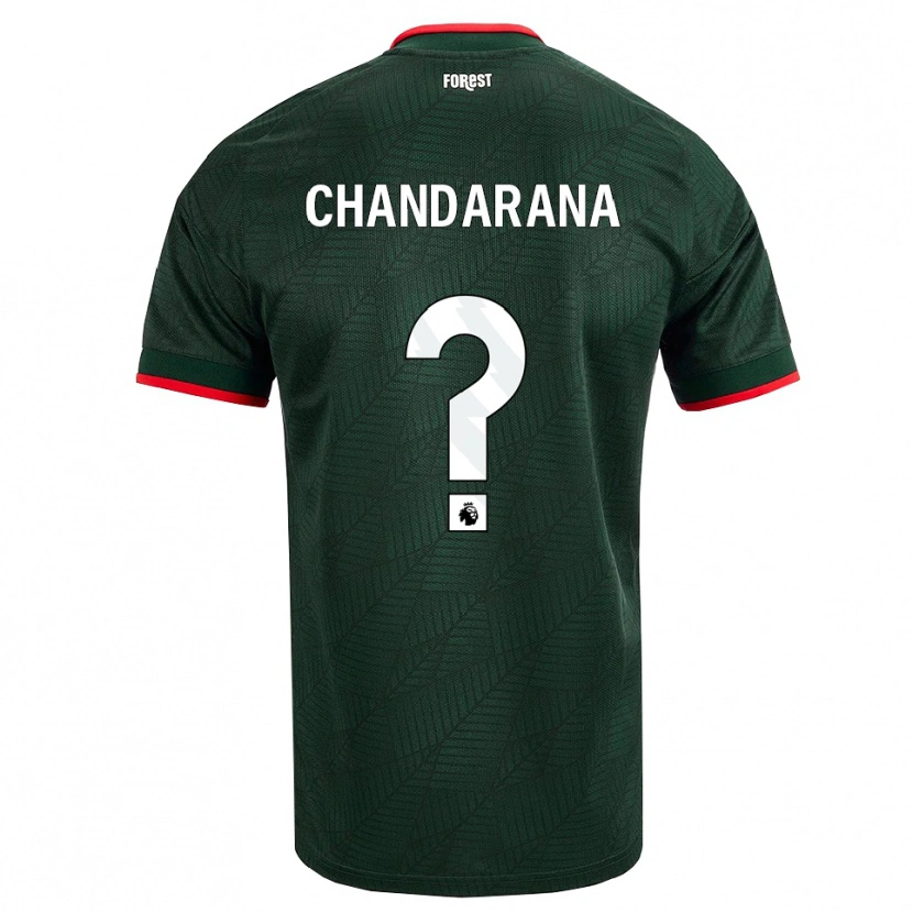 Danxen Criança Camisola Millie Chandarana #0 Verde Escuro Vermelho Alternativa 2026/27 Camisa