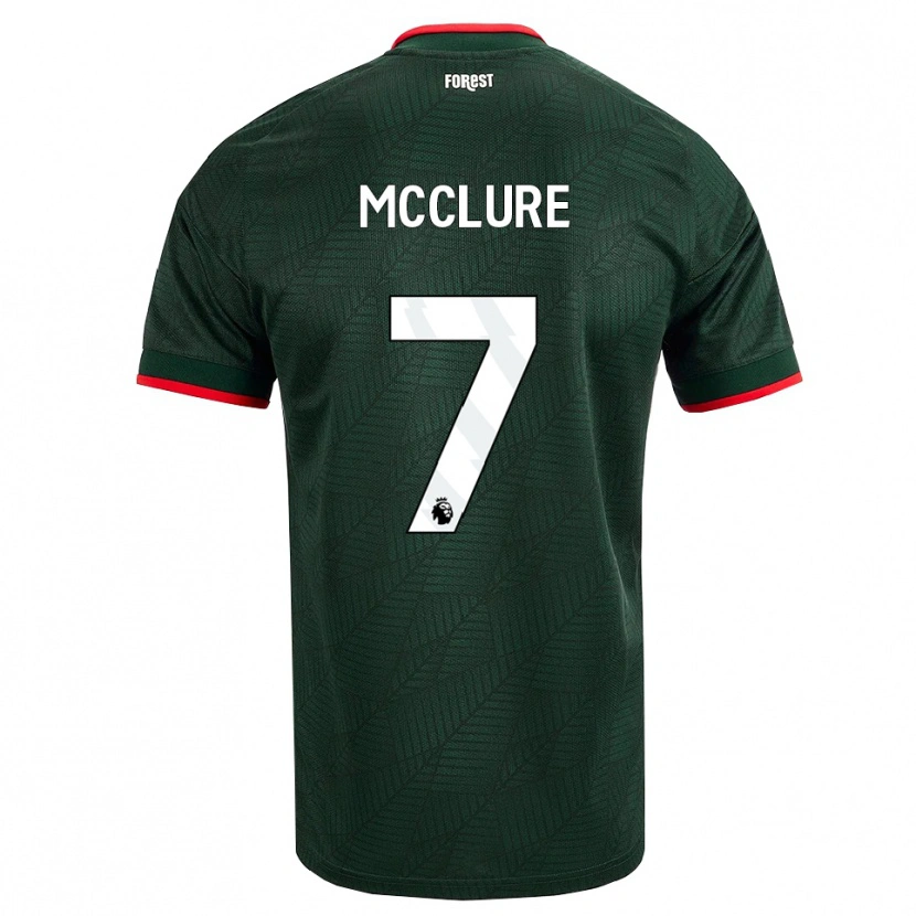 Danxen Criança Camisola Blaine Mcclure #7 Verde Escuro Vermelho Alternativa 2026/27 Camisa