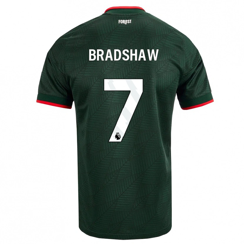 Danxen Criança Camisola Kanye Bradshaw #7 Verde Escuro Vermelho Alternativa 2026/27 Camisa