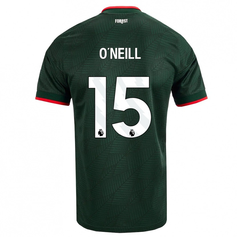 Danxen Criança Camisola Laura-Jayne O'neill #15 Verde Escuro Vermelho Alternativa 2026/27 Camisa