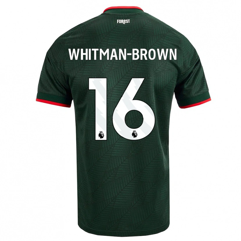 Danxen Criança Camisola Chae Whitman-Brown #16 Verde Escuro Vermelho Alternativa 2026/27 Camisa