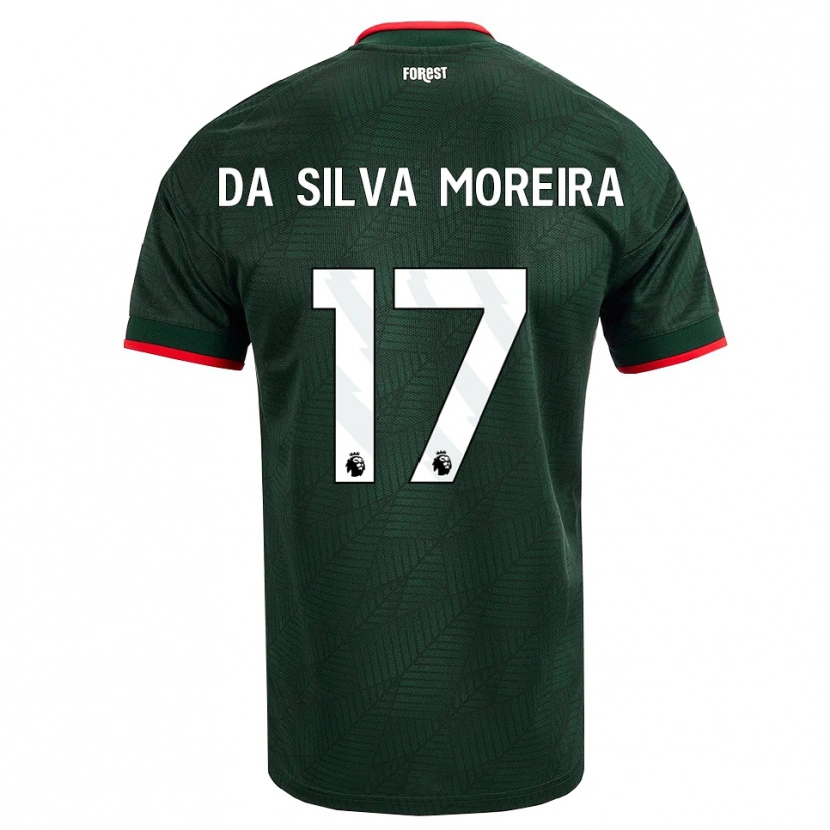 Danxen Criança Camisola Eric Da Silva Moreira #17 Verde Escuro Vermelho Alternativa 2026/27 Camisa