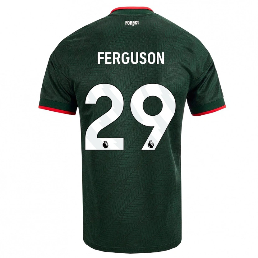 Danxen Criança Camisola Georgie Ferguson #29 Verde Escuro Vermelho Alternativa 2026/27 Camisa